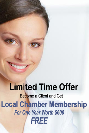 Free One Year membership to a local chamber of commerce